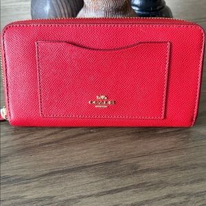 Coach Vibrant Red Women's Wallet